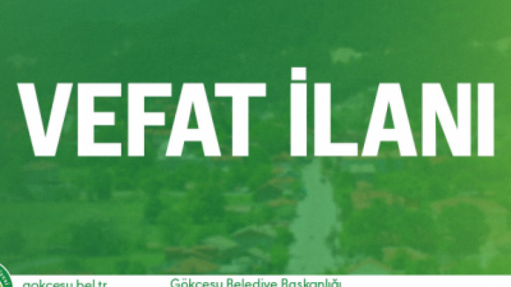  KEKLİK KUYUCU VEFAT İLANI 