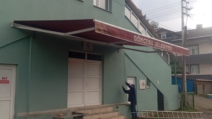  BELDEMİZ ATATÜRK MAHALLESİ CAMİİMİZE YENİ TENTELER TAKILDI